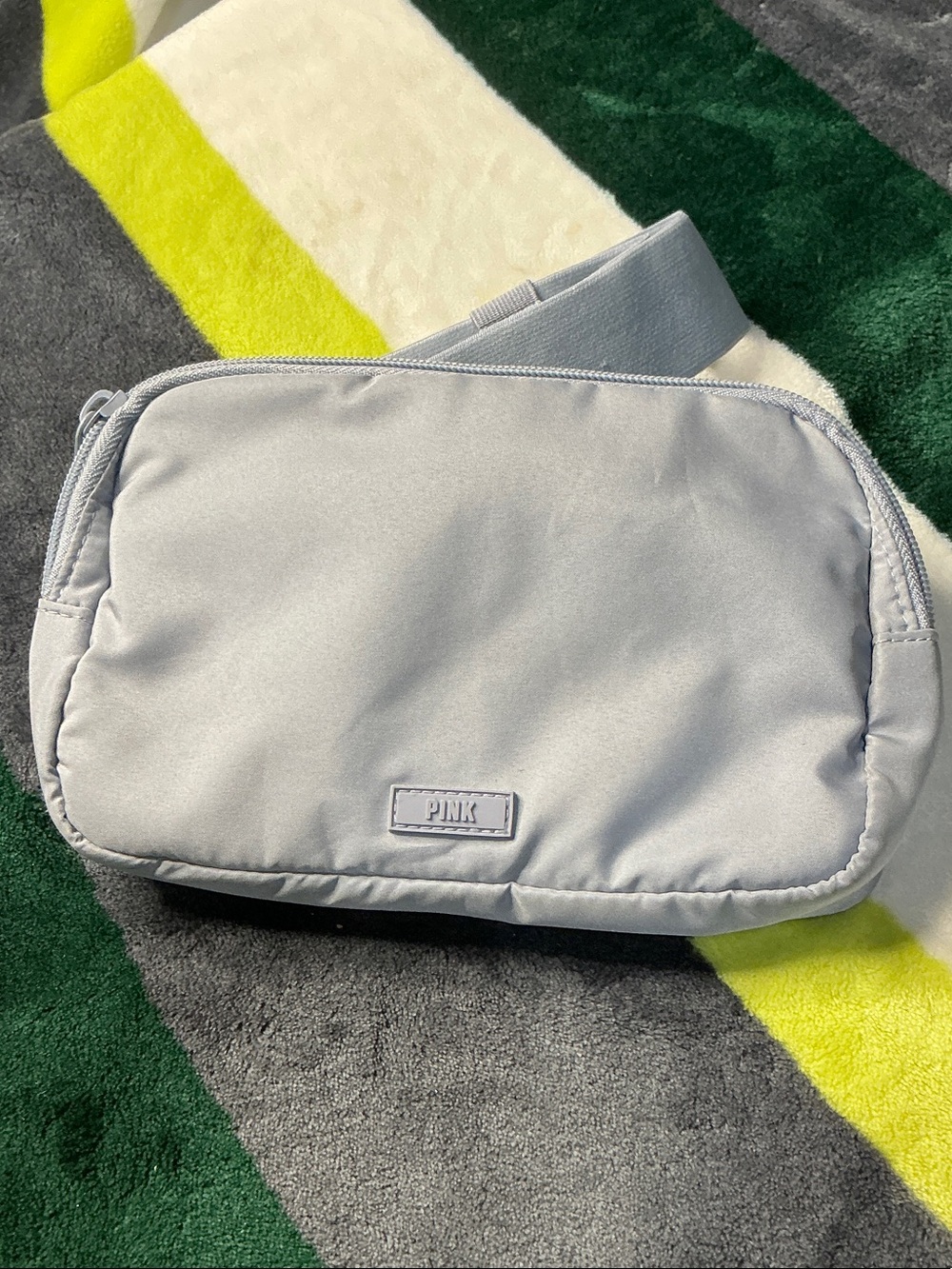 PINK Victoria's Secret Light Gray Men's Waist Bag